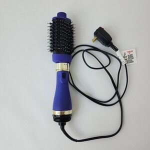 L'ange Hair Le Volume 2-in-1 Volumizing Brush Dryer Purple Gold Titanium 75mm